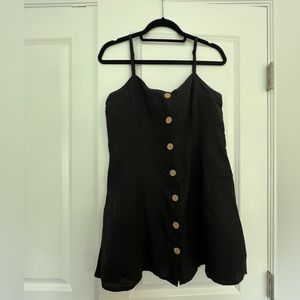 Urban Outfitters Black Button Up Dress